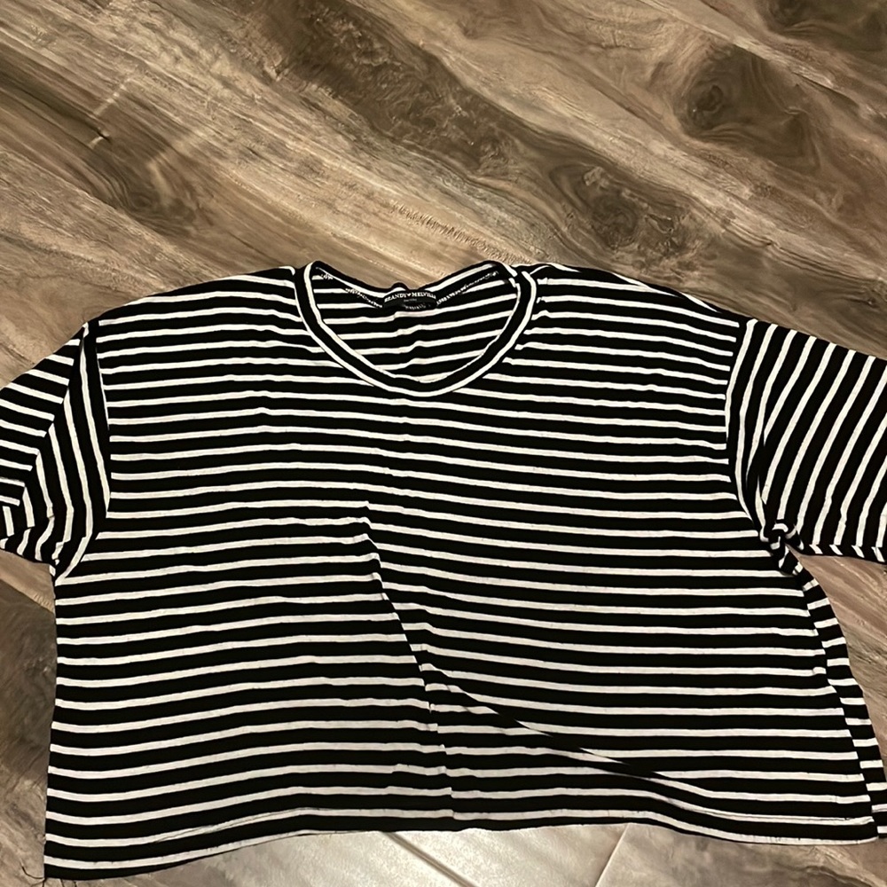 Brandy Melville striped crop top